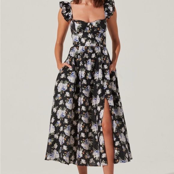ASTR the Label Wedelia Floral Bustier Midi Dress - Picture 2 of 6